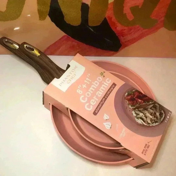 🎀🔥Phantom Chef Pink Frying Pan set🌸🌷🎀🦩 - Picture 4 of 15